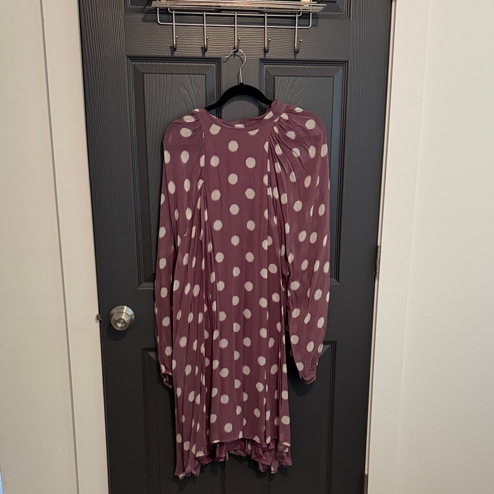 NWT Maeve Anthropologie Polka Dot Open Back Dress